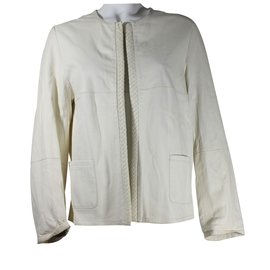 Chaqueta de cuero Max & Moi Jolie Crema
