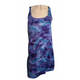 Abito Armani Jeans in raso blu con stampa