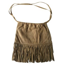Autre Marque Coccinelle Borsa in Scamosciato Beige