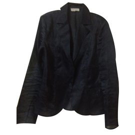 Armand Ventilo Rockanzug aus Seide Blau Größe 40