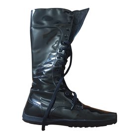 Botas de cuero negras Tod's
