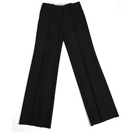 Pantalones anchos negros Chloé de seda y lana 34