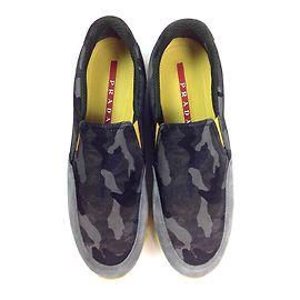 Prada Sneaker Olivgrün Polyester 39,5