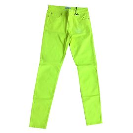 Jeans in denim giallo Gianni Versace Taglia 38