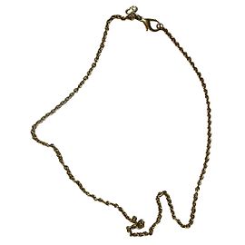 Collana Christian Dior Catena in Metallo Dorato CD