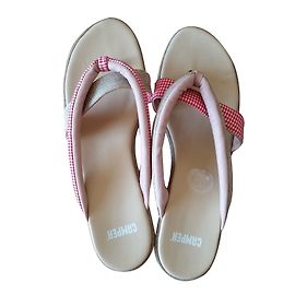 Autre Marque Sandali con zeppa Camper in pelle beige