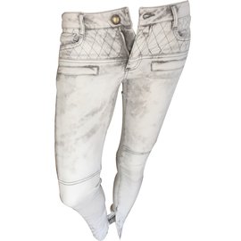 Vaqueros Maje de denim gris talla 34