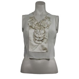 Top de seda Chloé Crema XS