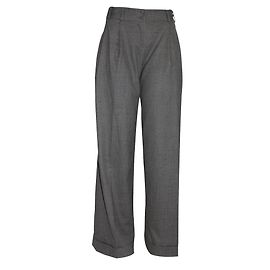 Pantalones Maje Grises de Traje de Lana