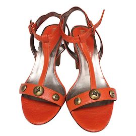 Sandalias Karine Arabian ZORA de cuero naranja