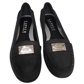 Mocassini Ralph Lauren in pelle di cervo nera