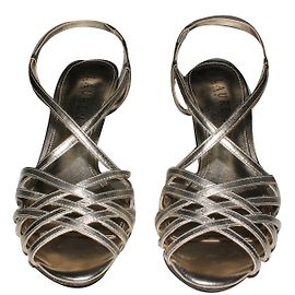 Sandali Ralph Lauren in pelle dorata
