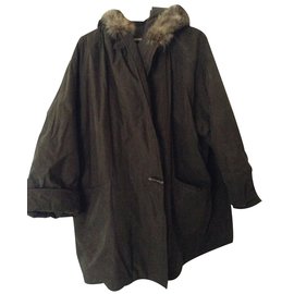 Cappotto Weekend Max Mara in seta marrone