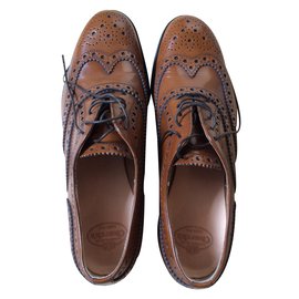 Scarpe Derby Church's Burwood in pelle color caramello