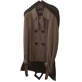 Emporio Armani Wasserfeste Jacke Schwarz Weiß Karo