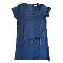Abito Claudie Pierlot in lino blu navy