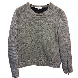Suéter Iro Gris con Cremalleras en las Mangas