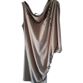 Autre Marque Loco Wildleder Kleid Flesh