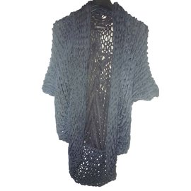 Patrizia Pepe Strickjacke Schwarz Polyamid