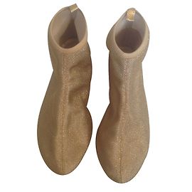 Botines Repetto Dorados Efecto Brillo 40