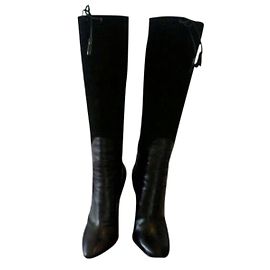 Costume National Stivali neri a tacco alto