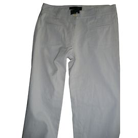Pantalones Isabel Marant de algodón gris rosa claro