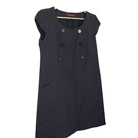 Comptoir Des Cotonniers Kleid aus Baumwolle Grau Größe 44