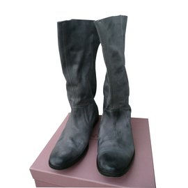 Stivali Zadig & Voltaire in pelle grigia 41