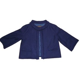 Chaqueta Apostrophe de algodón azul Talla 44