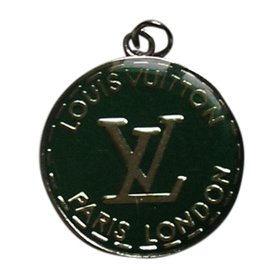 Medaglione Louis Vuitton Portachiavi Verde Resina