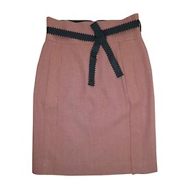 Gonna in lino Sonia Rykiel Marrone Cammello