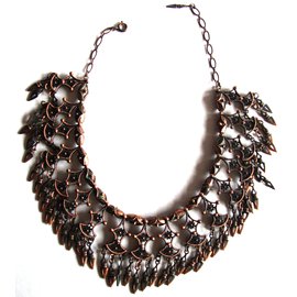 Collana con pendenti in bronzo e rame - Autre Marque