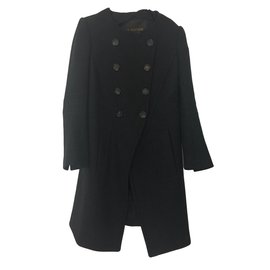 Louis Vuitton Wool Coat Dark Grey 42EU