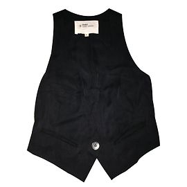 Isabel Marant Etoile Black Cotton Sleeveless Gilet