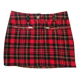 Filles à Papa Poison Minirock aus Wolle rot