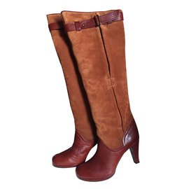 Botas de cuero Chie Mihara Astrid Marrón Talla 37