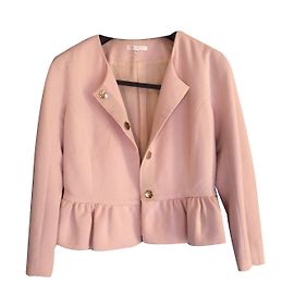 Paule Ka Jacke aus rosa Wolle kurz