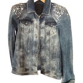 Philipp Plein Denim Jacket Blue