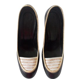 Marc Jacobs Pumps aus Leder Blau Gr. 39