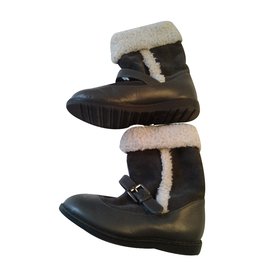 Autre Marque Verbaudet Stiefel aus schwarzem Leder Größe 25