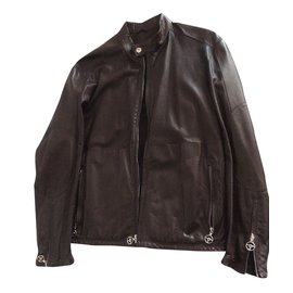 Alfred Dunhill Lammlederjacke Braun