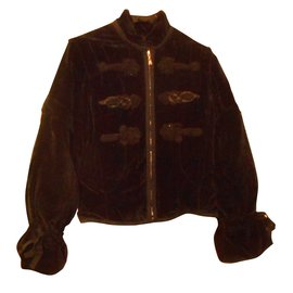Chaqueta Louis Vuitton de Terciopelo de Algodón Negro