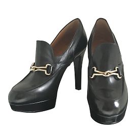 Brogues con plateau Fratelli Rosseti in pelle nera con fibbia dorata