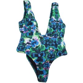 Bañador de una pieza Asos con estampado de flores