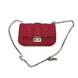 Borsa Christian Dior Miss Dior Rosa in pelle di agnello