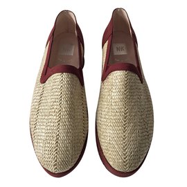 Autre Marque Espadrillas New Kid in pelle bordeaux