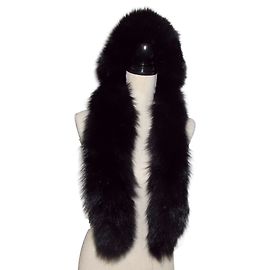 Autre Marque Boa Fox Fur Brand MARINA Schwarz