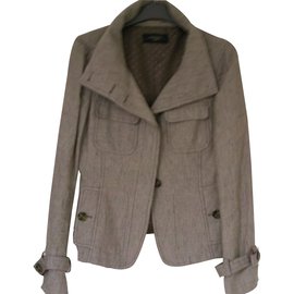 Chaqueta de lino Weekend Max Mara Beige Talla 40