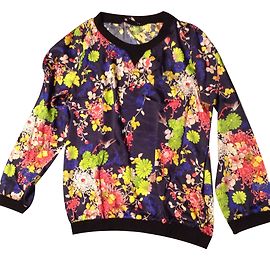 Camicia floreale Jean Paul Gaultier effetto satinato