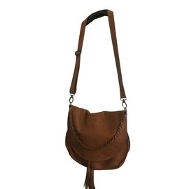 Sac bandoulière lkks en agneau caramel - Autre Marque